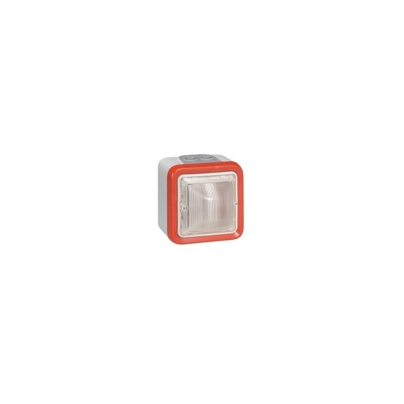 040597 Plexo Illuminated Diffuser for fire alarm - surface-mounted - 2 mod - 40 to 44 mA - Legrand