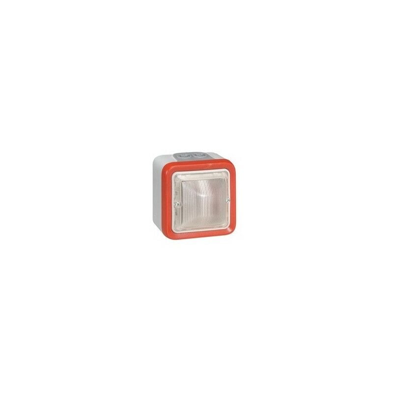 Legrand - 040597 Diffuseur Lumineux Plexo pour alarme incendie - saillie - 2 mod - 40 à 44 mA