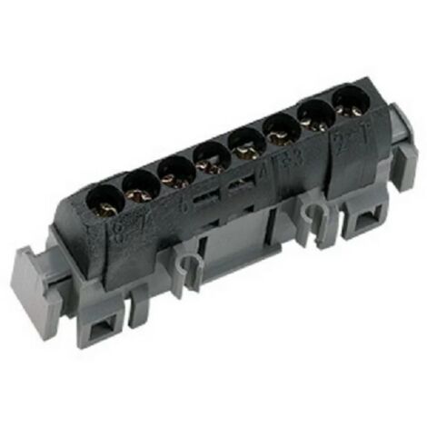 Legrand 04852 - IP 2X distribution terminal block - phase - 8 connections 1.5 to 16 mm≤ - black - L 75 mm
