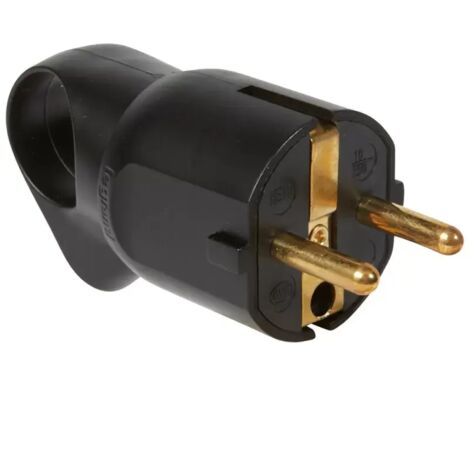 LEGRAND 050328  2P + TT 16A Stecker mit schwarzem Zugring