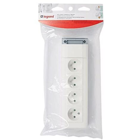 Legrand 050610 - Multipresa fissa - 4x2P+T - senza cavo - L. 253 mm