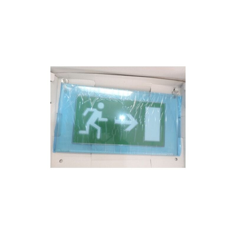 Legrand - Plaque de signalisation plexiglas avec sortie flèche horizontale pour baes arcor 060770