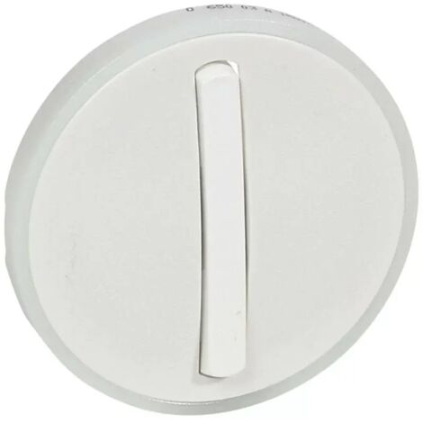 Legrand 065003 – Weiße Radkappe – VV / Drücker mit leuchtender Krone – schmaler Finger – Céliane