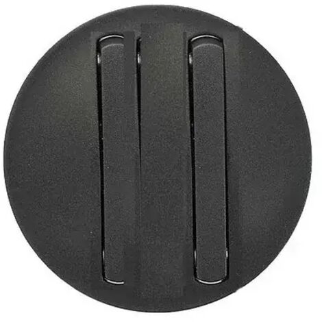 Legrand 065202 Graphit-Zierblende für Doppelschalter und Hin- und Herbewegung Soft 10AX - schmaler Finger