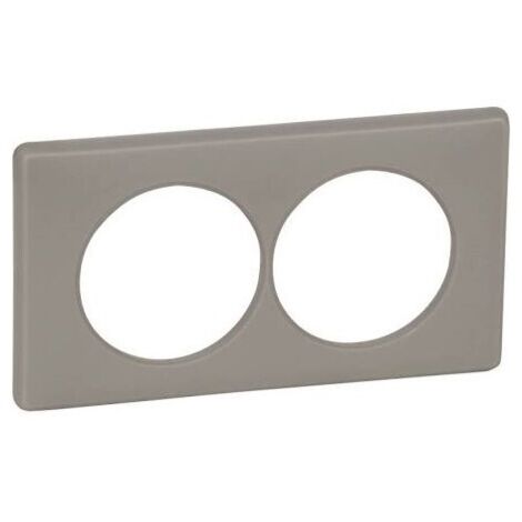 Legrand 066728 – Céliane-Platte – pulverbeschichtet – 2 Stationen für Renovierung – Achsabstand 57 mm – Sandstein