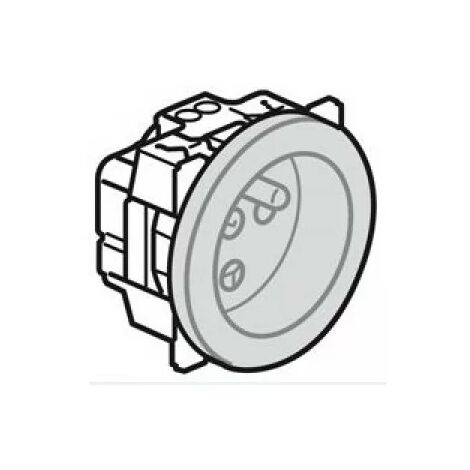 Legrand 067114 - Toma de corriente estándar francesa Céliane - 16A - 250V - 2P+T - con llave