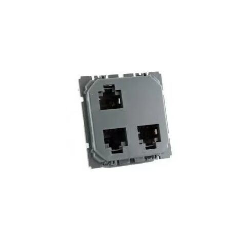 Legrand 067390 - Prise triple RJ45 STP multimédia Céliane - pour réseau Optimum
