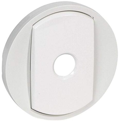 Legrand 068012 – Weiße Radkappe. Schalter oder Wechselschalter Intuition – breiter Finger Céliane