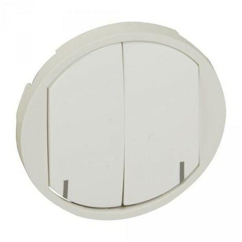 Legrand 068093 Enjoliveur Céliane commande sans fil double on/off blanc