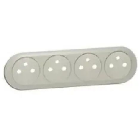 Legrand 068414 - Tapacubos Céliane Socket 4 x 2p+t superficie compacta precableada - titanio