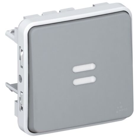 Legrand 069515 Va-et-vient témoin sans neutre Legrand Plexo composable gris - 6 AX