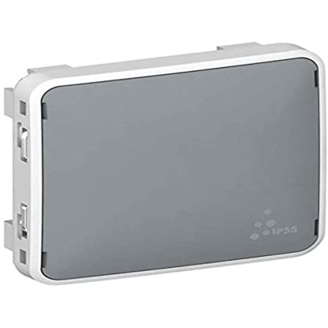 Legrand 069537 - Enjoliveur Obturateur Prog Plexo - grau