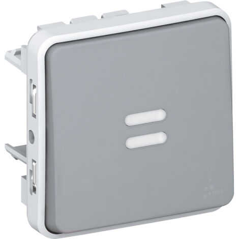 LEGRAND 069542 PLEXUS  Grau beleuchteter I/O-Taster
