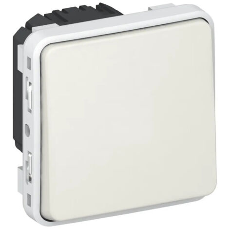 Legrand 069631 - Poussoir NO+NF prog plexo composable Blanc - 10A