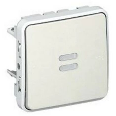 Legrand 069632 – KEIN beleuchteter PROG PLEXO COMPOSABLE WHITE Drucktaster – 10 A