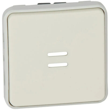 Legrand 069632 - Poussoir NO Lumineux PROG PLEXO COMPOSABLE BLANC - 10 A