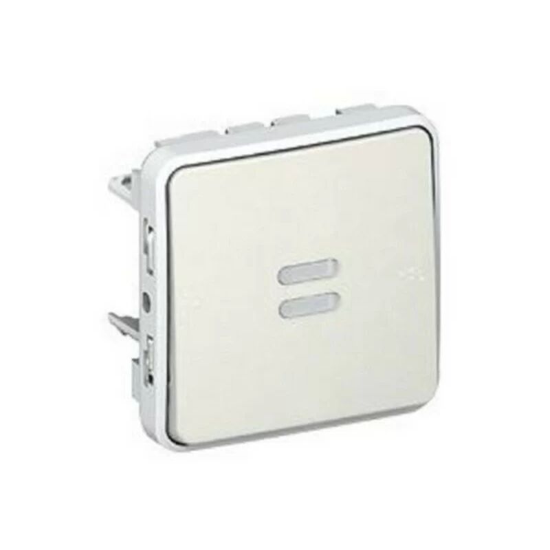 Legrand 069632 - NO Illuminated PROG PLEXO COMPOSABLE WHITE Push Button - 10 A
