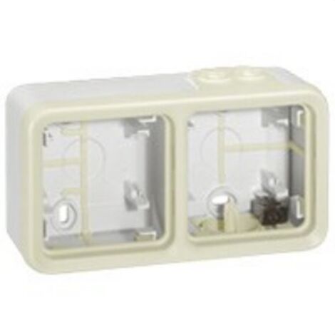 LEGRAND 069690 PLEXUS  Boîte surface horizontale 2 positions blanc