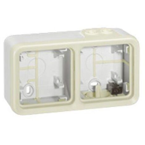 LEGRAND 069690 PLEXUS  Scatola superficie orizzontale 2 posizioni bianca