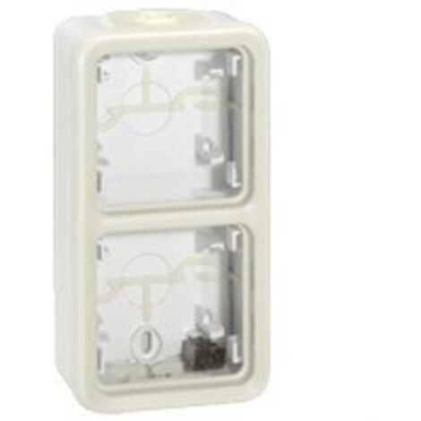 LEGRAND 069691 PLEXO  Caja superficie vertical 2 posiciones blanco