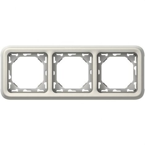LEGRAND 069698 PLEXUS Boîte d'encastrement horizontale 3 positions blanc