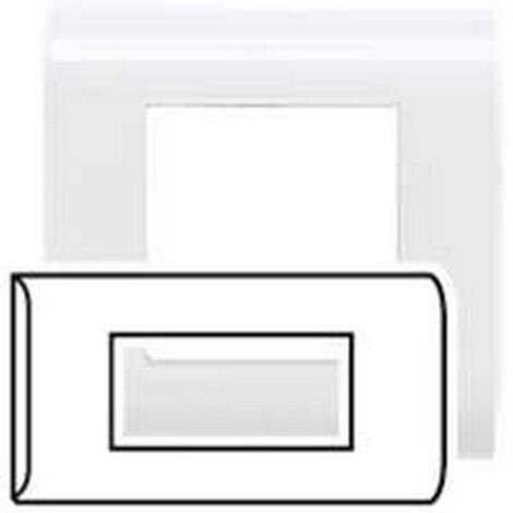 Legrand 075010 - OLD MOSAIC Plate - HORIZ MOUNTING - 4 Modules - WHITE (RAL 9010)