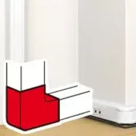 Legrand 075642 Flacher Winkel 90° – für Mosaik-Direktklemmkanäle – 50x105