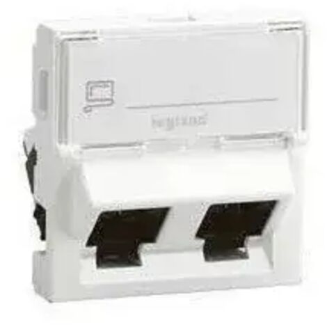 Legrand 076506 Buchse 2xRJ45 Cat.6 FTP 45° 2mod Mosaik