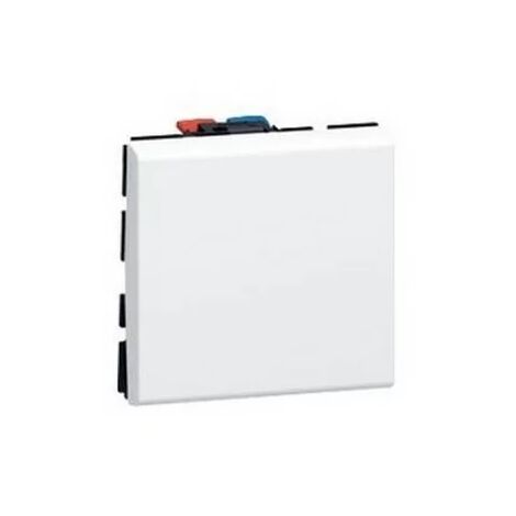 Legrand 077011 - Prog Mosaic two-way switch - 2 mod - 10 AX - white