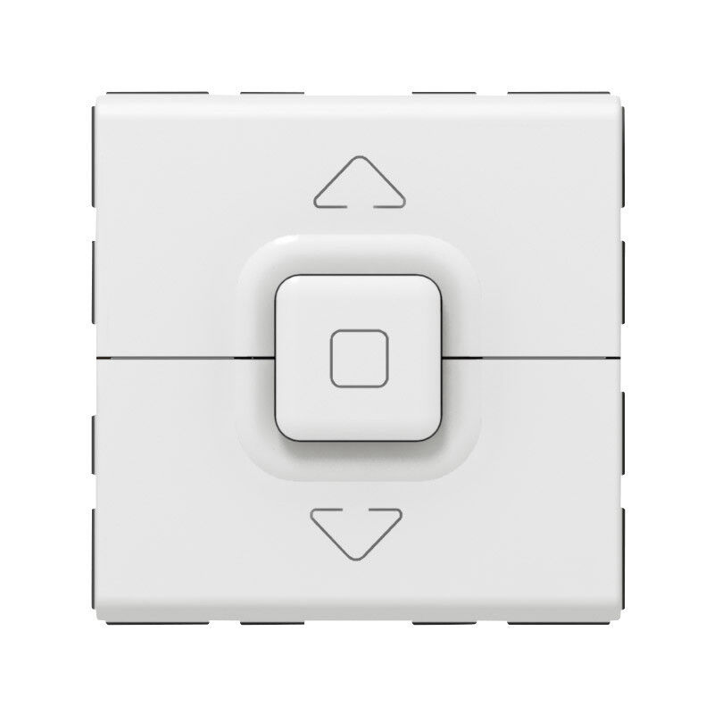 Poussoir 500W maximum Mosaic pour 1 ou plusieurs volets roulants blanc Legrand 077028