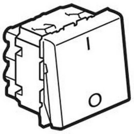 Legrand 077050 Interruptor bipolar Prog Mosaic - 2 mod - 20 AX - blanco