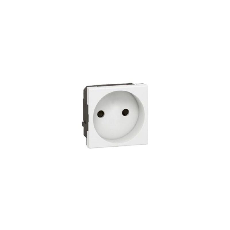 Legrand - 077110 - Prog Mosaic socket - 2P right - 2 mod - white