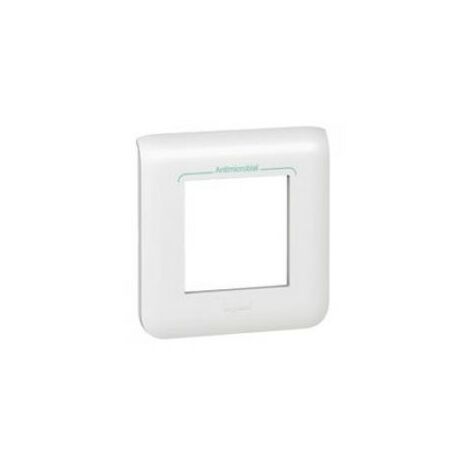 Legrand 078722 - Plaque Mosaic - 2 Modules - antibactérien