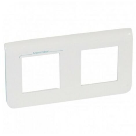 Legrand 078725 - Plaque Mosaic - 2x2 Modules horizontal - antibactérien