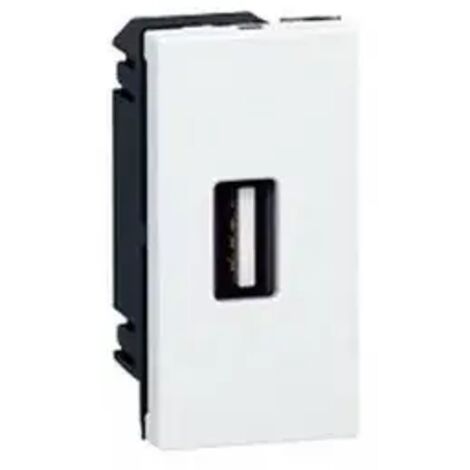 Legrand 078761 – Prog Mosaik USB-Buchse – 1 Modul – Weiß