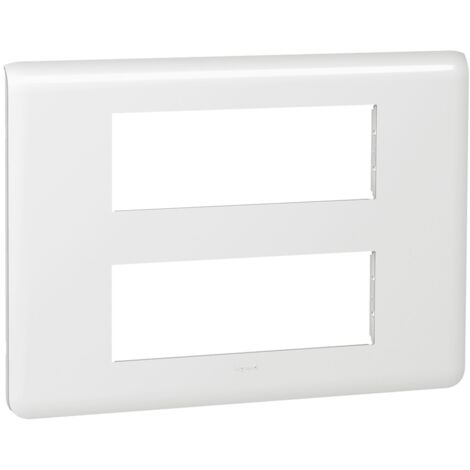 Legrand 078836 - Plaque Mosaic - 2x6 Modules - blanc