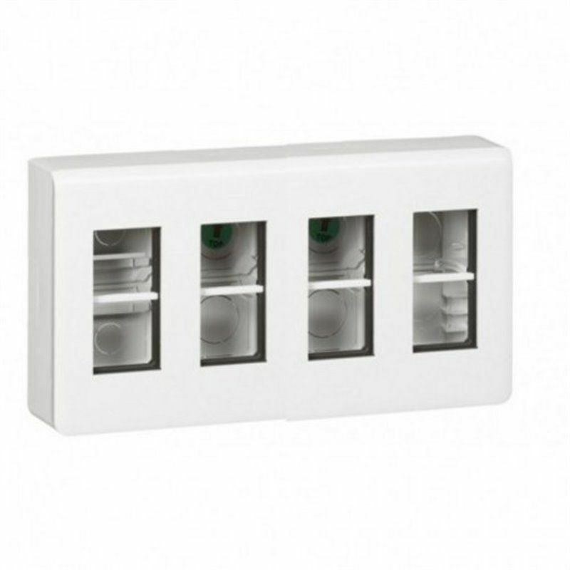 LEGRAND 078884L Boîte de poste de travail en mosaïque pour modules 4x4, blanc
