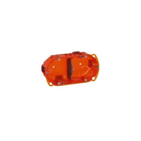 Legrand 080102 – Batibox Multimaterial-Box – 2 Stationen – 4/5 Mod – Grün/Horiz – Prof.40