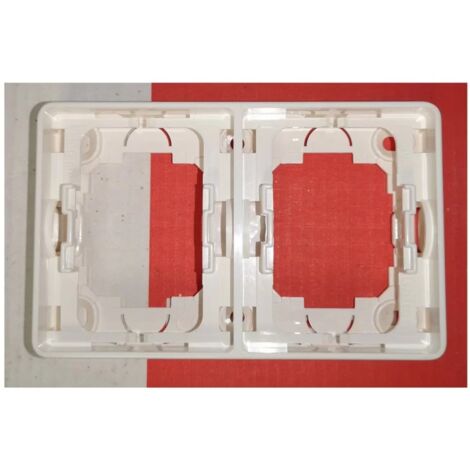 Legrand 083094 Galion Cadre Saillie 2 postes Horizontal - Blanc