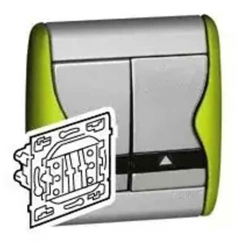 Legrand - 084024 Interrupteur Sagane va-et-vient + Poussoir inverseur - 10AX