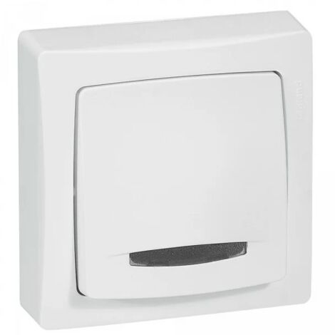 Legrand 086014 Interrupteur va-et-vient témon 4A blanc