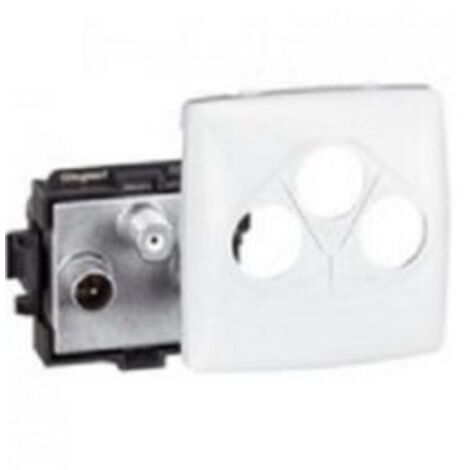 Legrand 086142 Prise TV-FM-SAT saillie composable blanc