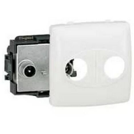 Legrand 086145 - Prise TV-FM APPAREILLAGE SAILLIE COMPOSABLE - BLANC