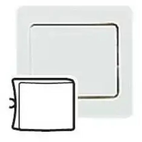 Legrand 086500 Enjoliveur ,poussoir, permutateur, Obturateur - Sagane Plexo - VV- blanc