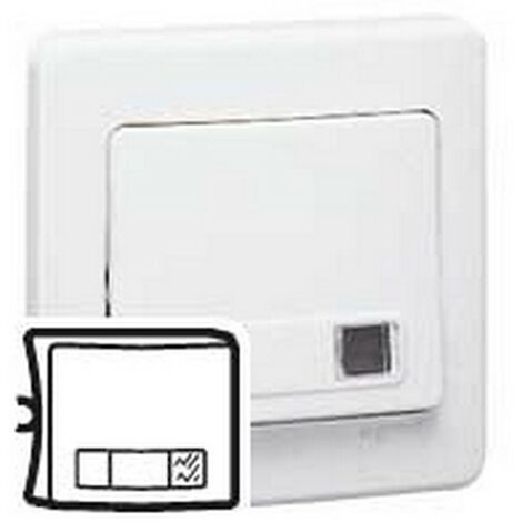 Legrand 086501 - Enjoliveur SAGANE PLEXO - VA-ET-VIENT ET POUS LUM, T…L…RUPT, INTER TEMPO - BLANC