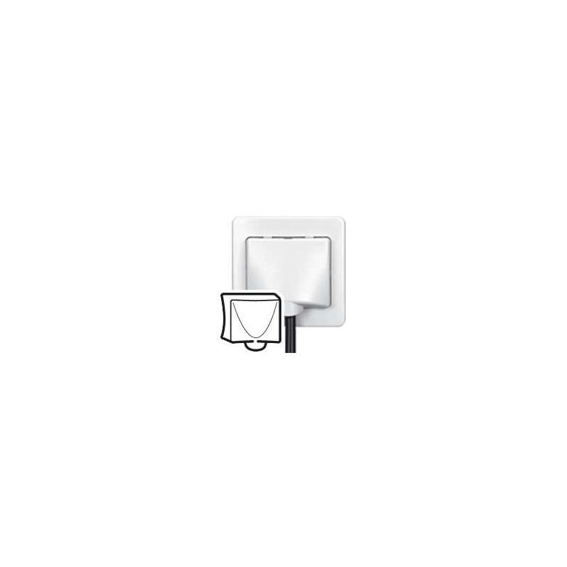 086598 Cable outlet hubcap - Sagane Plexo - white - Legrand