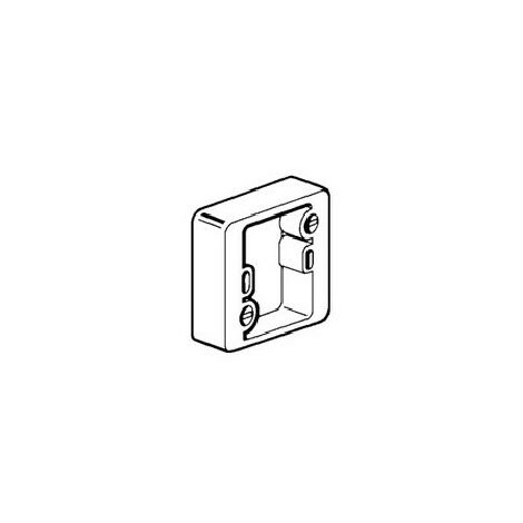 Legrand 089145 - Cadre saillie - pour Sortie de câble 314 78 - 1 poste - prof. 30 mm - blanc