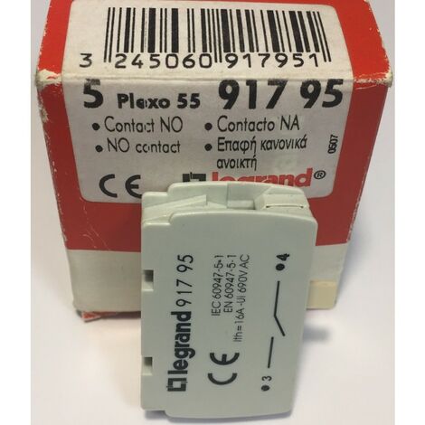 Legrand 091795 - Plexo 55 Contacteur NO - gris