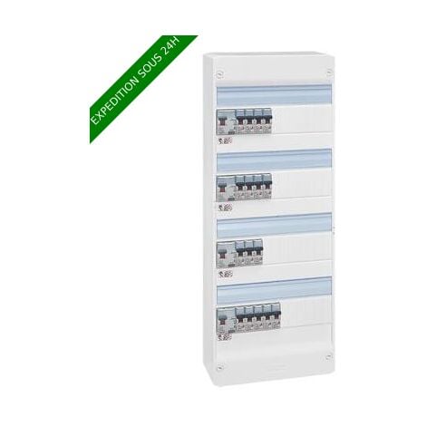 Legrand 093059 Essentiel Spécial Tableau Électrique Équipé pour Logement T6, Blanc