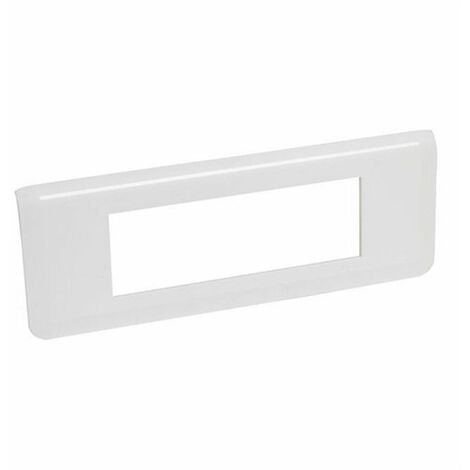 LEGRAND 277816L Placa Mosaic 6 módulos horizontal, blanco